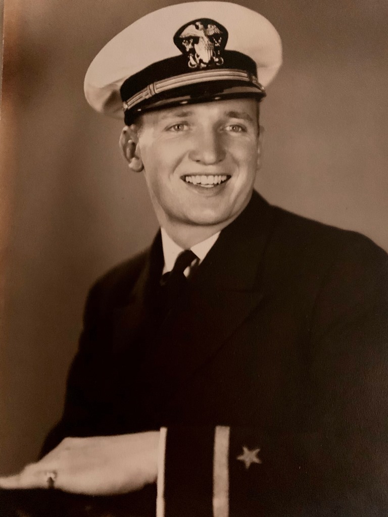 On Dec. 7, 1941, Jack Simpson was in Boston, waiting for Plunkett to return from a convoy across the North Atlantic. That afternoon, he was a spectator at the first hockey game he’d ever seen, having gained free admission because he was in uniform. There was “an announcement that Pearl Harbor had been attacked and all military people [were asked to] report to the base.” (credit: Jack Simpson Family)