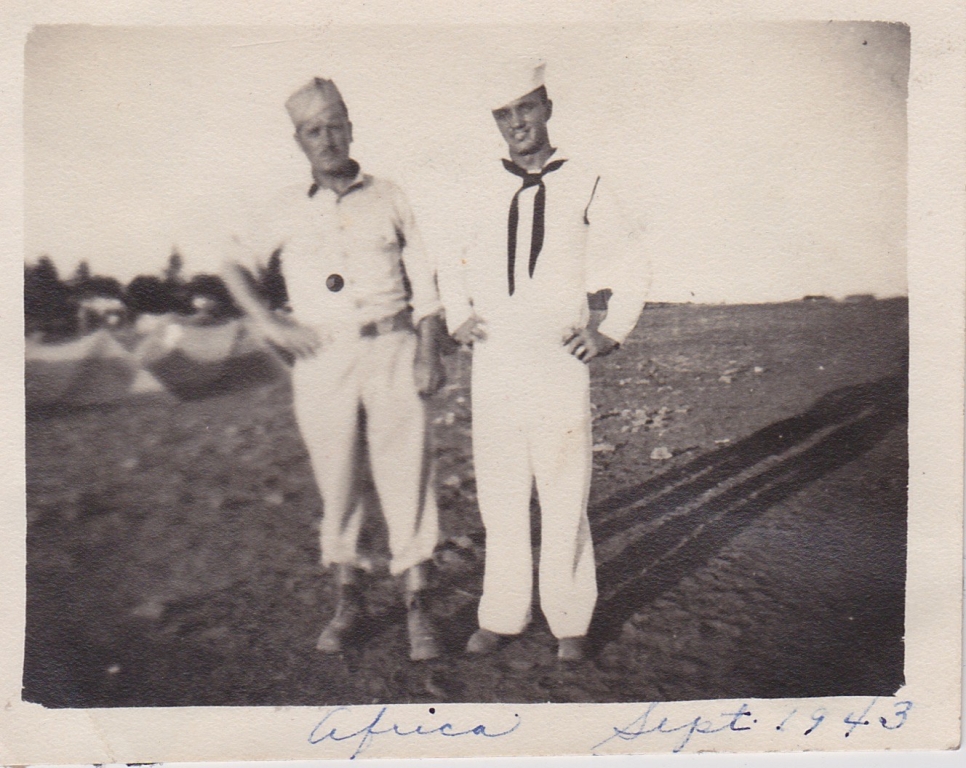 After Plunkett docked in Mers el Kebir, John found his brother in a staging area at Arzew, outside Oran in North Africa. This was just before the first invasion of the European mainland at Salerno. Frank would return the call just before the invasion at Anzio.