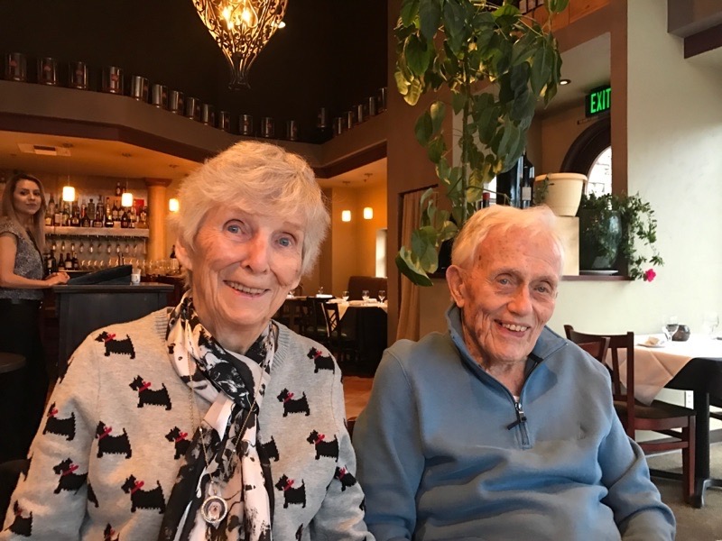 During their first date in 1944, Anne Welte told Ken the first date would be the last if he were to light another cigarette. He didn’t. Their marriage lasted 73 years. (credit: Kerry Haygood)